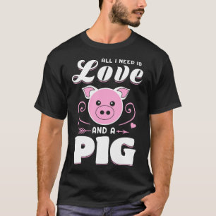 Pigs Farmer Funny Gifts Farm Life Animals Hogs T-Shirt