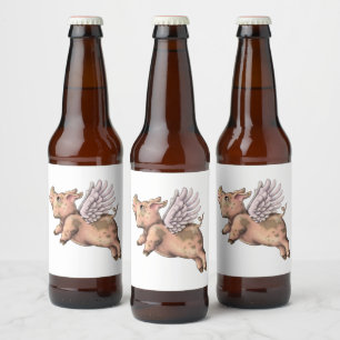 Pigs Fly Beer Bottle Label