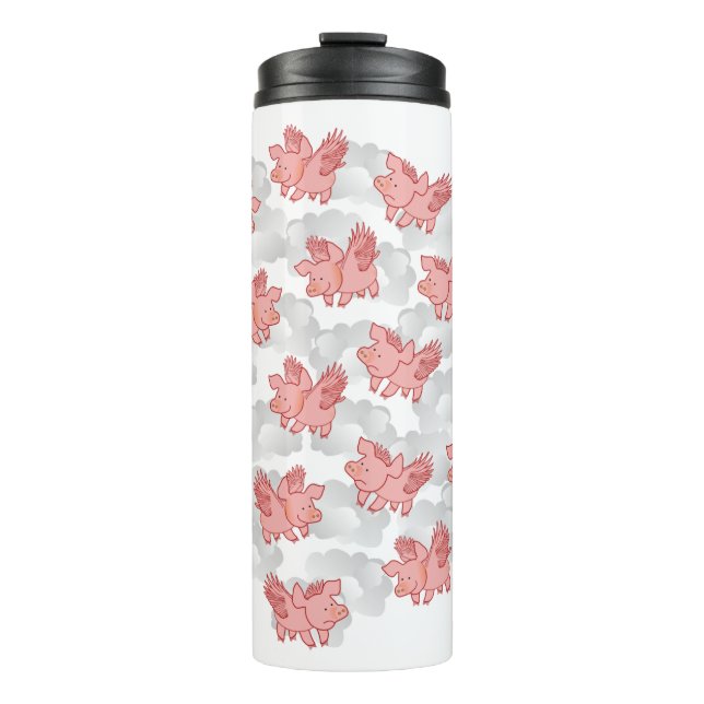 Pigs Fly custom name tumbler (Front)