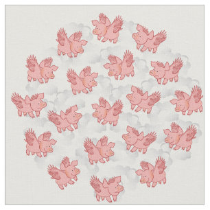 PIGS FLY customisable fabric
