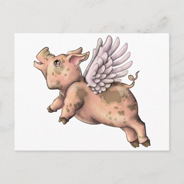Pigs Fly Postcard (Front)