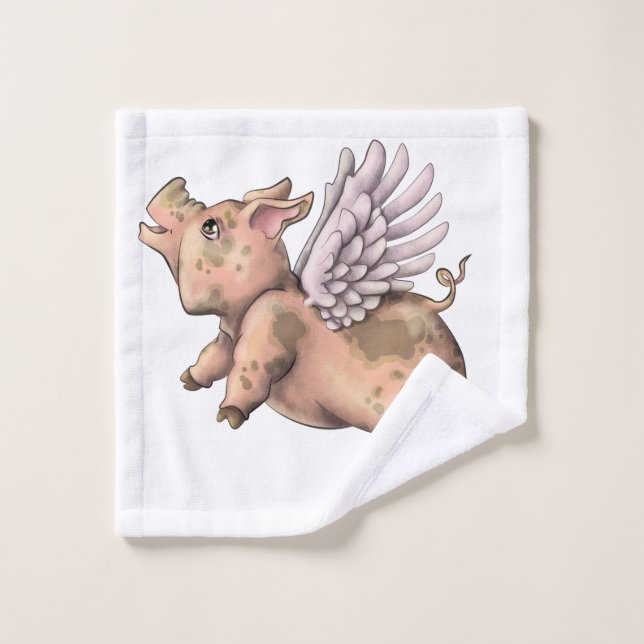 Pigs Fly Wash Cloth (Wash Cloth)