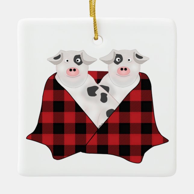 Pigs in  a Blanket Ornament (Front)
