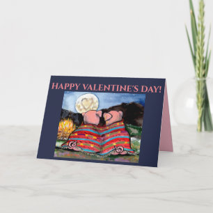 Pigs in Blanket Moon Night Love Nature Romantic Card