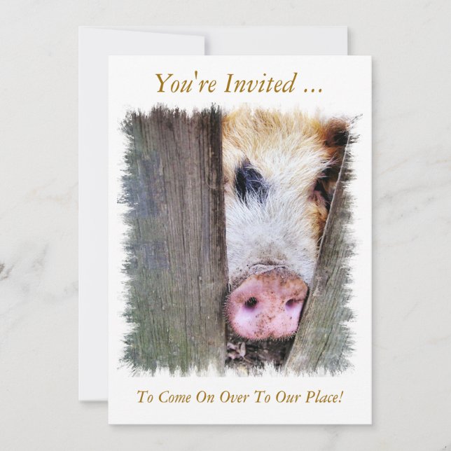 PIGS INVITATION (Front)