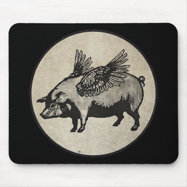 Pigs Might Fly Mouse Pad (Front)