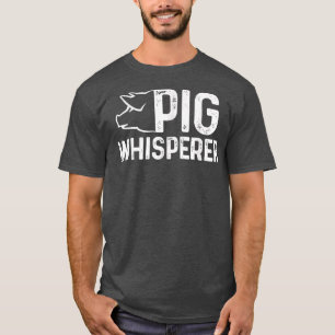 Pigs Whisperer Farmer Vintage I Love Pigs Funny Fa T-Shirt