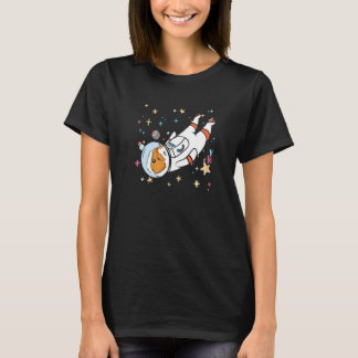 Pigtronaut Graphic Guinea Pig Owner Pet Cavy Anima T-Shirt