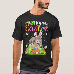 Pika Bunny Egg Hunting Pika Happy Easter T-Shirt