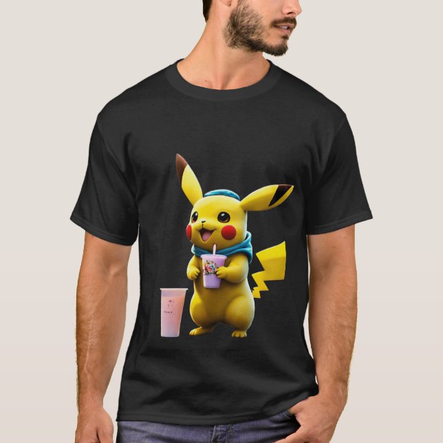 Pika-Style: Electric Vibes Tee" T-Shirt (Front)