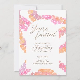 Pikake Birthday Invitation