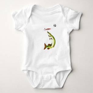 Pike Fishing Baby Bodysuit