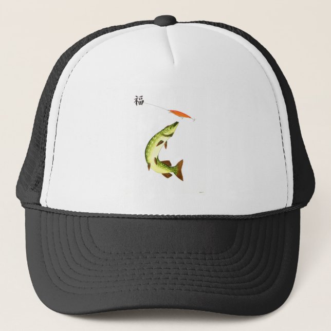 Pike fishing trucker hat (Front)