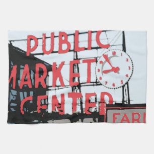 Pike Place Market Tea Towel
