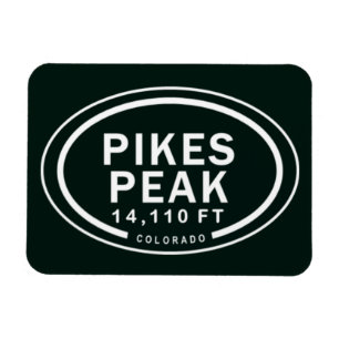 Pikes Peak 14,110 FT Colorado Rocky Mountain Magnet