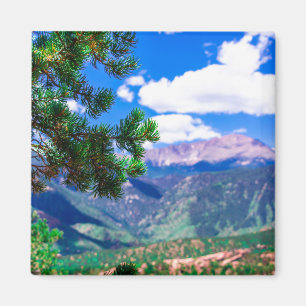 Pikes Peak as Seen From Garden of the Gods Magnet