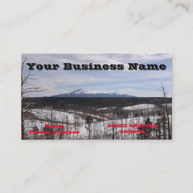 Pike's Peak Business Cards (Front)