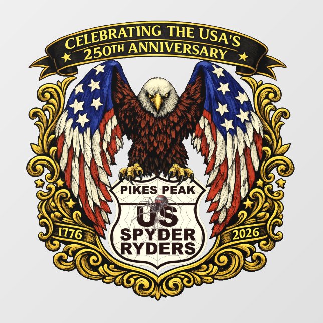 Pikes Peak Chapter - Decal Eagle USA250 (Sheet)
