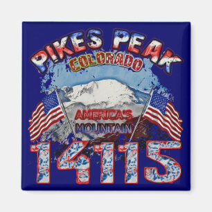 Pikes Peak Colorado America's Mountain 14115 Magnet