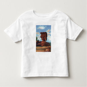 Pikes Peak, Colorado - Balanced Rock Toddler T-Shirt