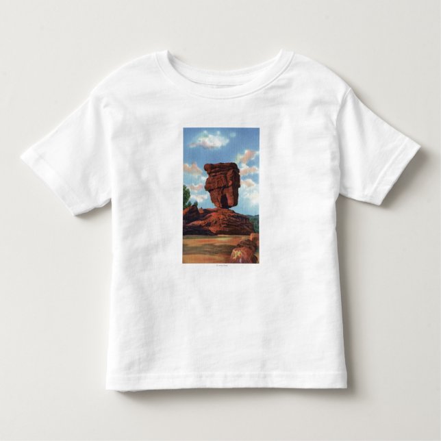 Pikes Peak, Colorado - Balanced Rock Toddler T-Shirt (Front)