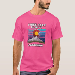 Pikes Peak Colorado Flag Themed Shirt