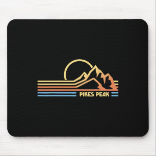 Pikes Peak Colorado Hiking Hiker Climbing Mouse Pad