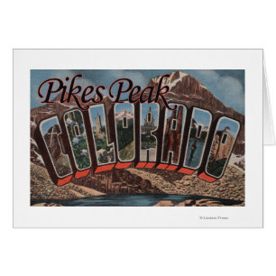 Pikes Peak, Colorado - Large Letter Scenes