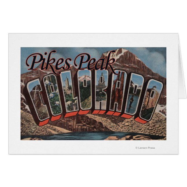 Pikes Peak, Colorado - Large Letter Scenes (Front Horizontal)