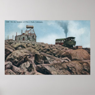 Pikes Peak, Colorado - On the Summit Poster