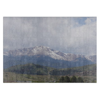 Pikes Peak glass cutting board