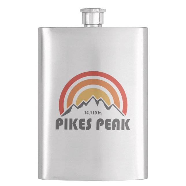 Pikes Peak Hip Flask (Front)