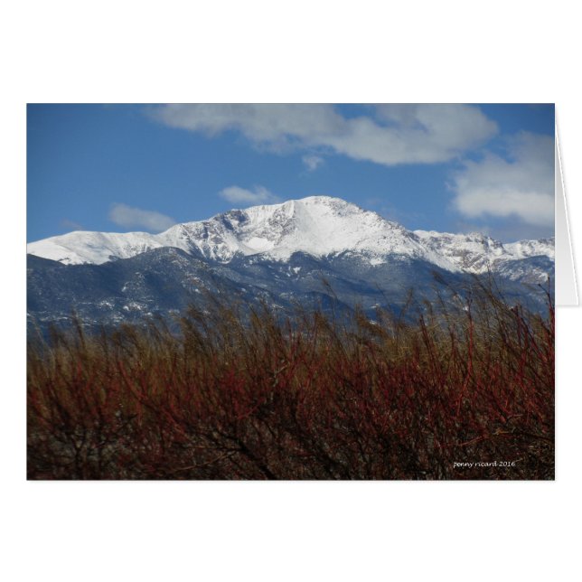 Pikes Peak in Spring (Front Horizontal)