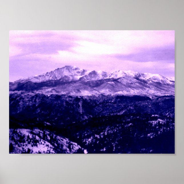 Pikes Peak Mountain Poster (Front)