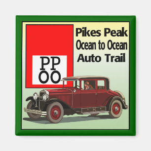 Pikes Peak Ocean to Ocean Auto Trail Magnet