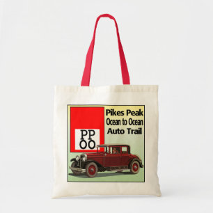 Pikes Peak Ocean to Ocean Auto Trail Tote Bag