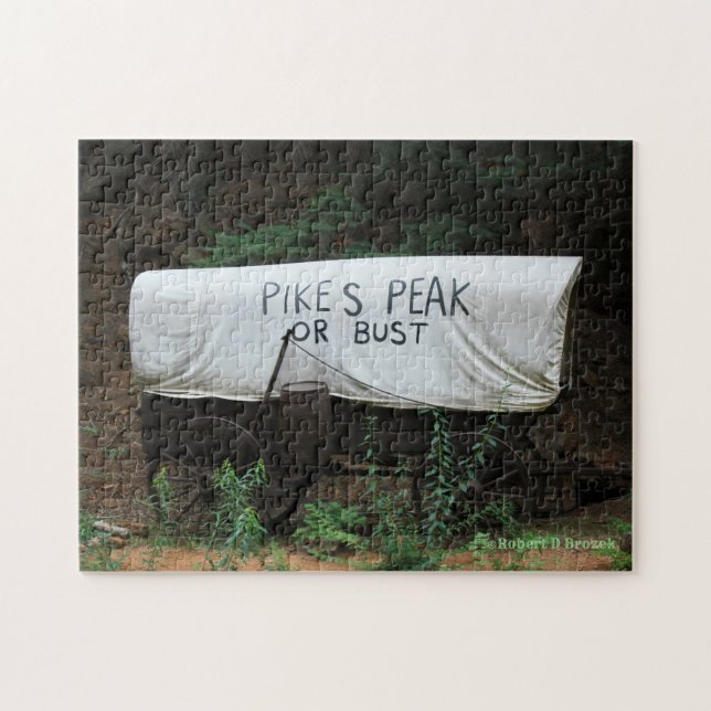 Pikes Peak Or Bust Jigsaw Puzzle (Horizontal)