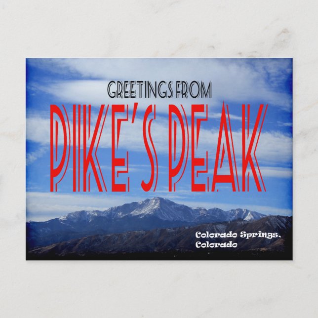 Pike's Peak Postcard (Front)