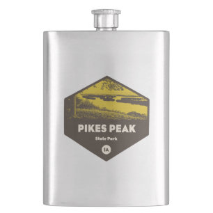 Pikes Peak State Park Iowa Hip Flask