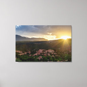 Pikes Peak Sunset Haze Canvas Print