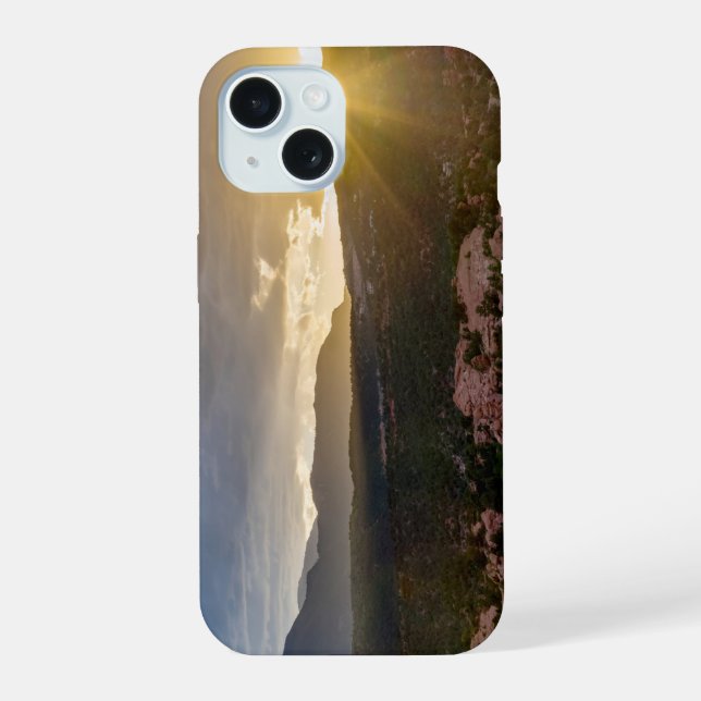Pikes Peak Sunset Haze iPhone Case (Back)