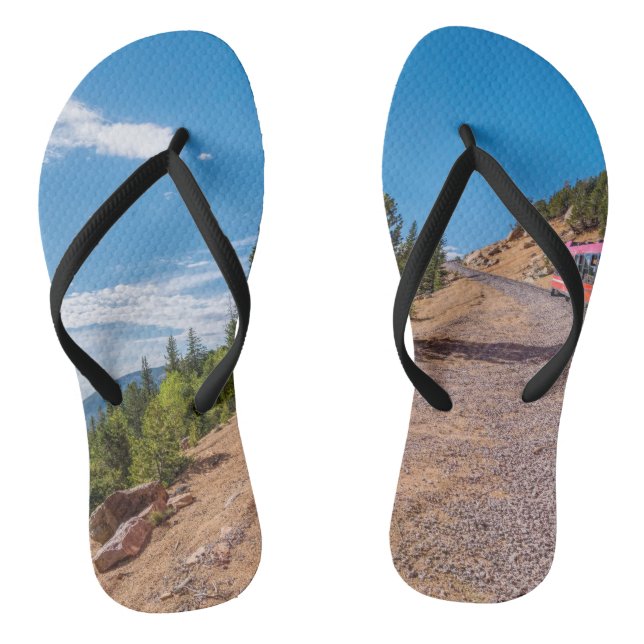 Pikes Peak Train Ride Flip Flops (Footbed)