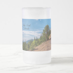 Pikes Peak Train Ride Frosted Beer Mug