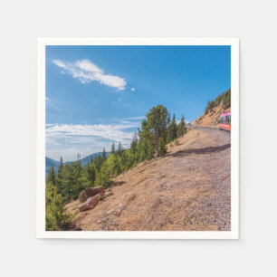 Pikes Peak Train Ride Paper Napkin