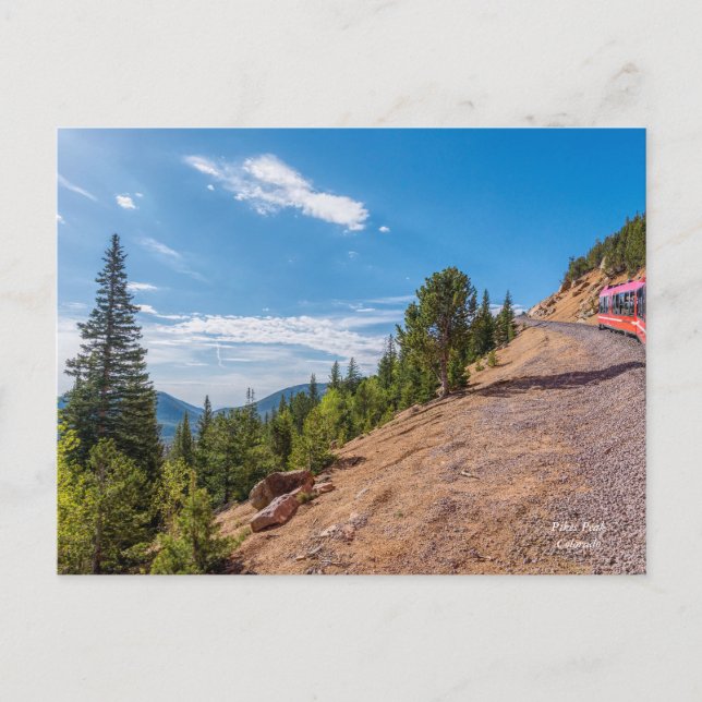 Pikes Peak Train Ride Post Card (Front)