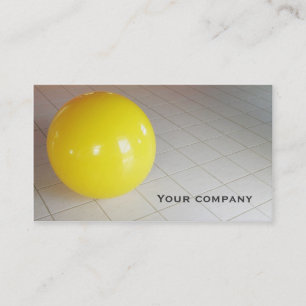 "Pilates ball" double-face business card