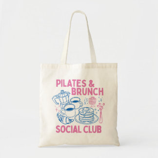 Pilates & Brunch Social Club Tote Bag