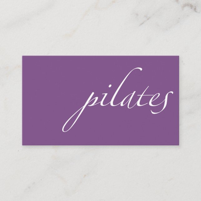 Pilates Business Card (Front)