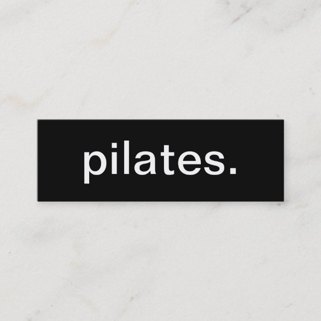 Pilates Business Card (Front)