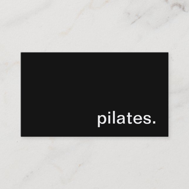 Pilates Business Card (Front)